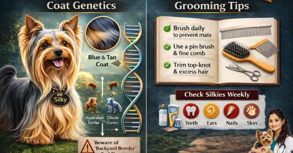 coat genetics and grooming tips for silkies
