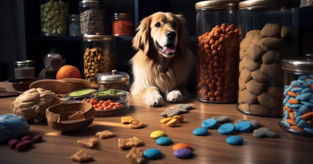 Rachael Ray Dog Food Ingredients Explained: What’s Really Inside Nutrish dog food on kitchen counter”