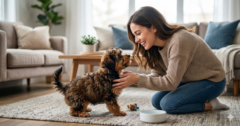 meet the puppy in person