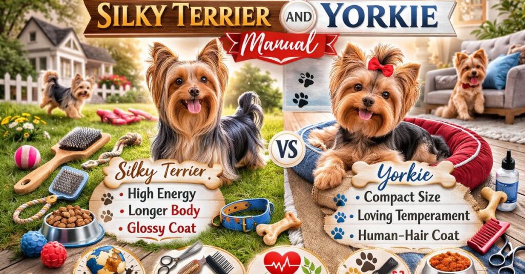 the ultimate silky terrier and yorkie manual everything you need to know