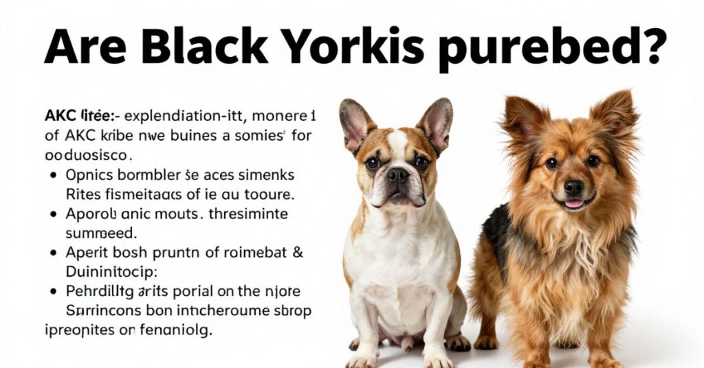 are black yorkies purebred what the akc actually says