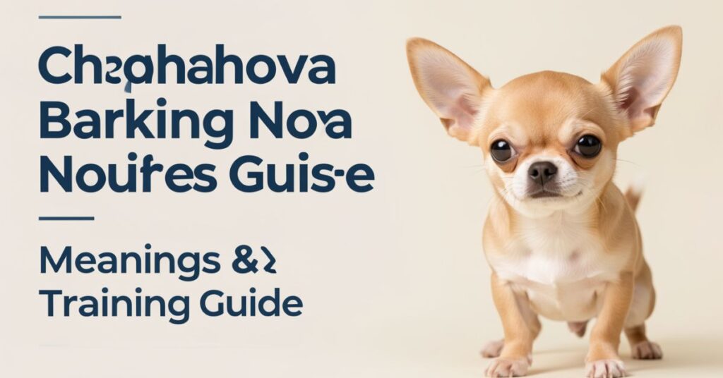 chihuahua barking noises meanings & training guide