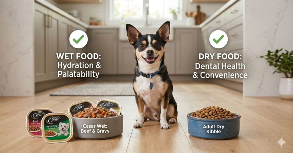 comparing wet and dry options for your small dog