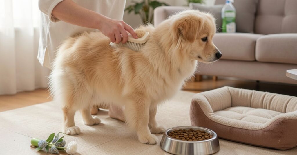 daily care routine pomeranian crossed with a shih tzu