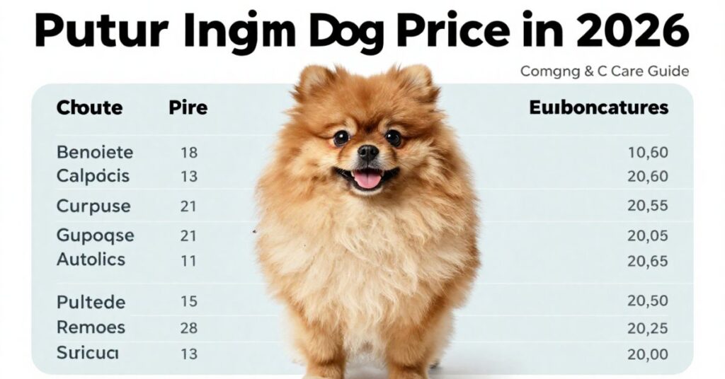 pomeranian dog price in 2026 