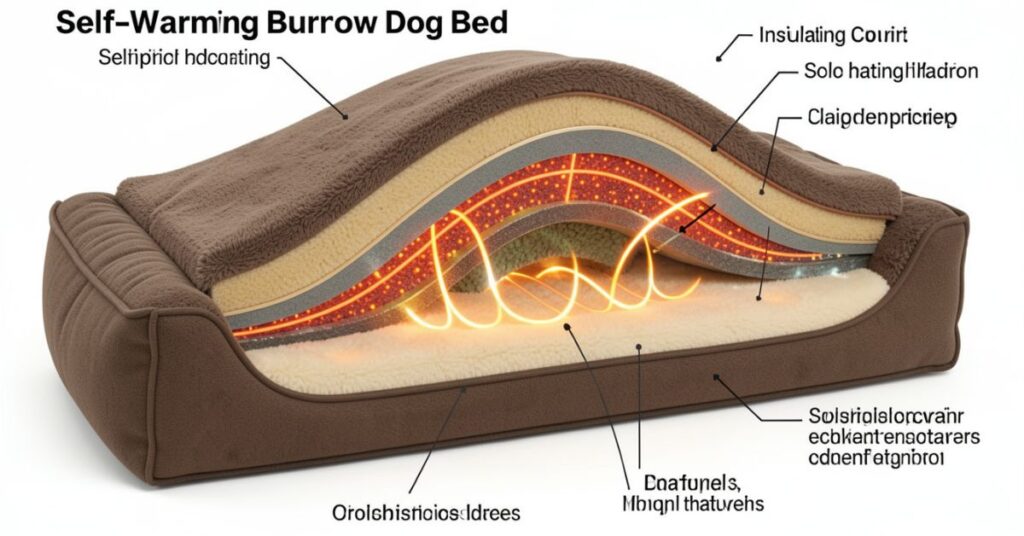 self warming burrow dog bed explained
