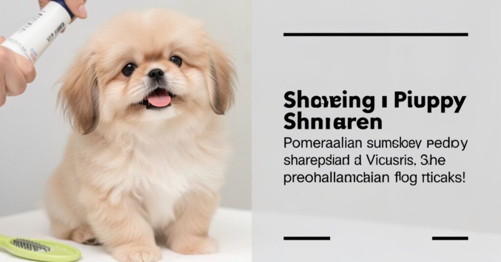 shaving risks a pomeranian puppy shaved