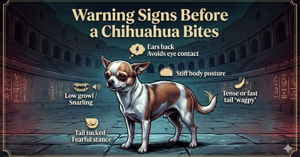 warning signs before aChihuahua Bite Force