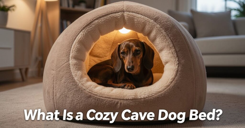 what is a cozy cave dog bed