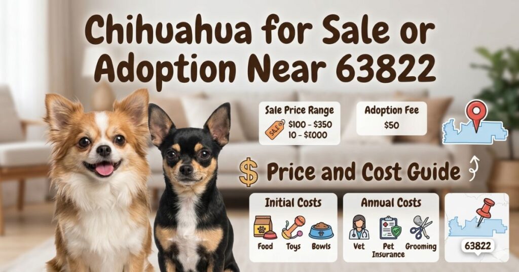 chihuahua for sale or adoption near 63822 price and cost guide