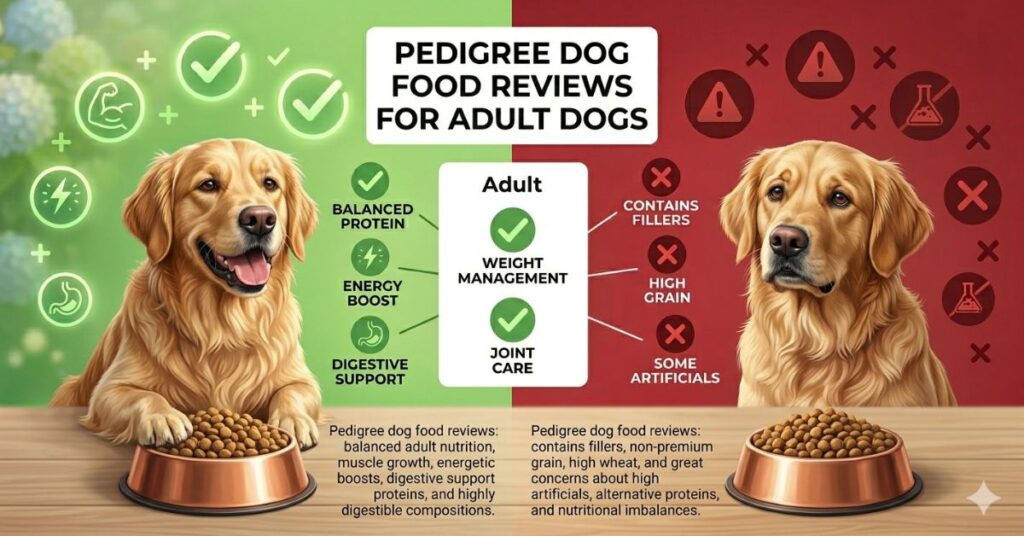 pedigree dog food reviews for adult dogs
