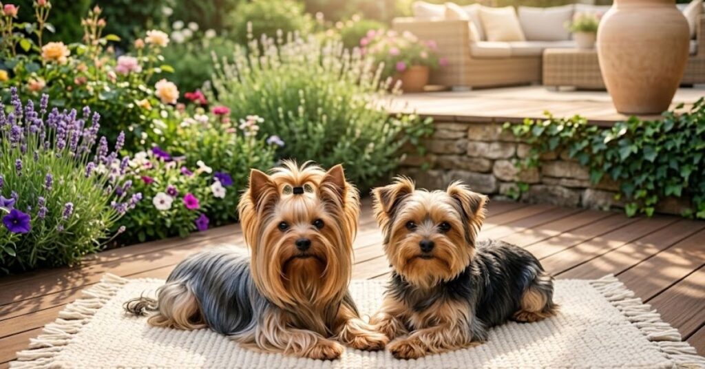 senior yorkies for adoption vs puppy 