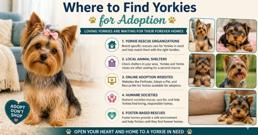 where to find yorkies for adoption