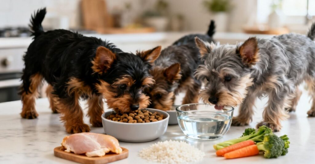 yorkie schnauzer mix puppies feeding and nutrition (1)