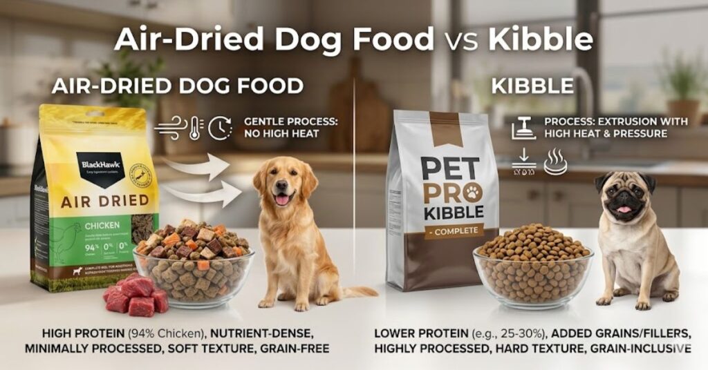  dog food vs kibble