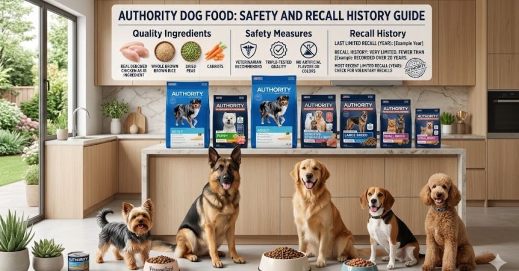 authority dog food recall history and safety