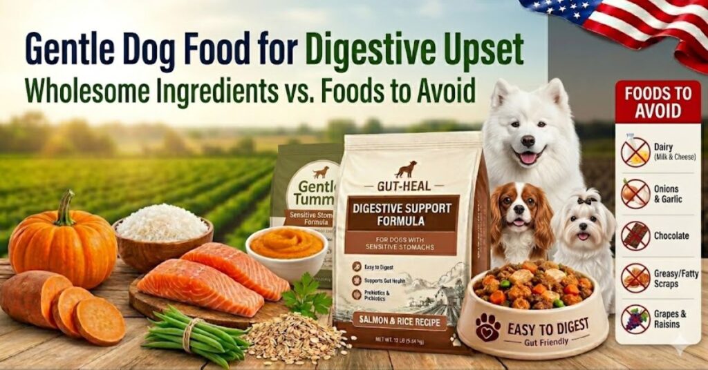 dog food for digestive upset and foods you should avoid