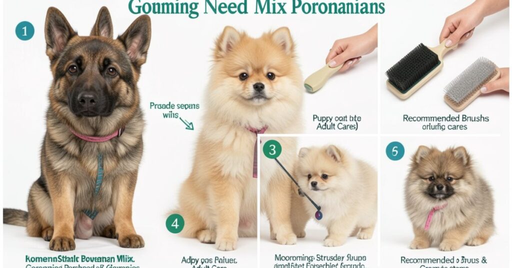 German Shepherd Pomeranian Mix| Complete Owner Guide Shepherd Pomeranian Mix Grooming Needs