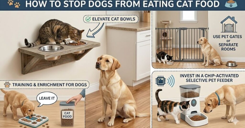 How to stop dogs from eating cats 
