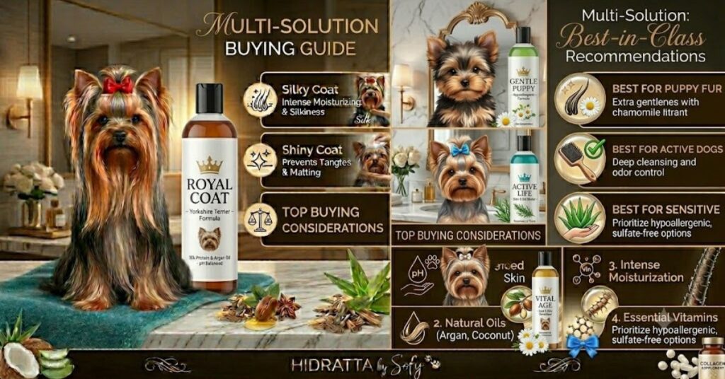 Best Shampoo for Yorkies: Complete Guide to Healthy and Shiny Coats yorkies buying guide