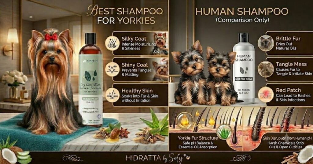 Best Shampoo for Yorkies: Complete Guide to Healthy and Shiny Coats recommended by groomers