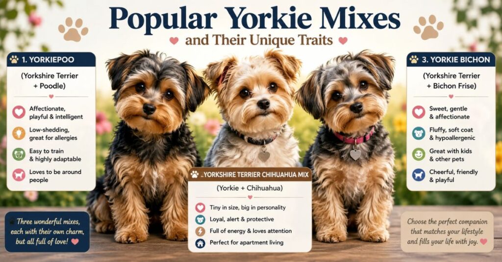 popular yorkie mixes and their unique traits