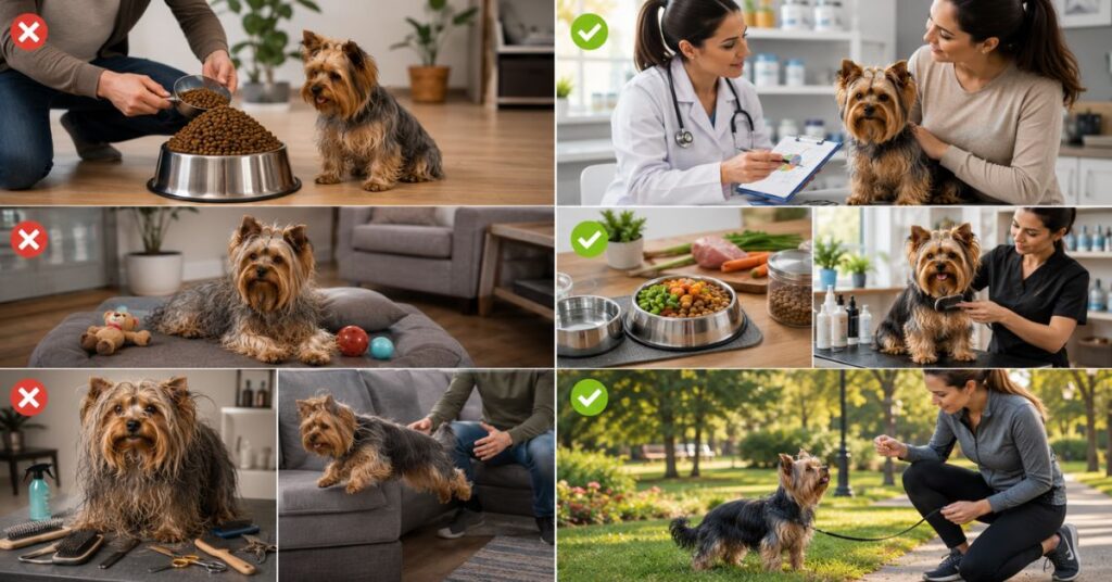 How Big Do Yorkies Get? Full-Grown Size Guide (2026) common mistakes owners make with big yorkies