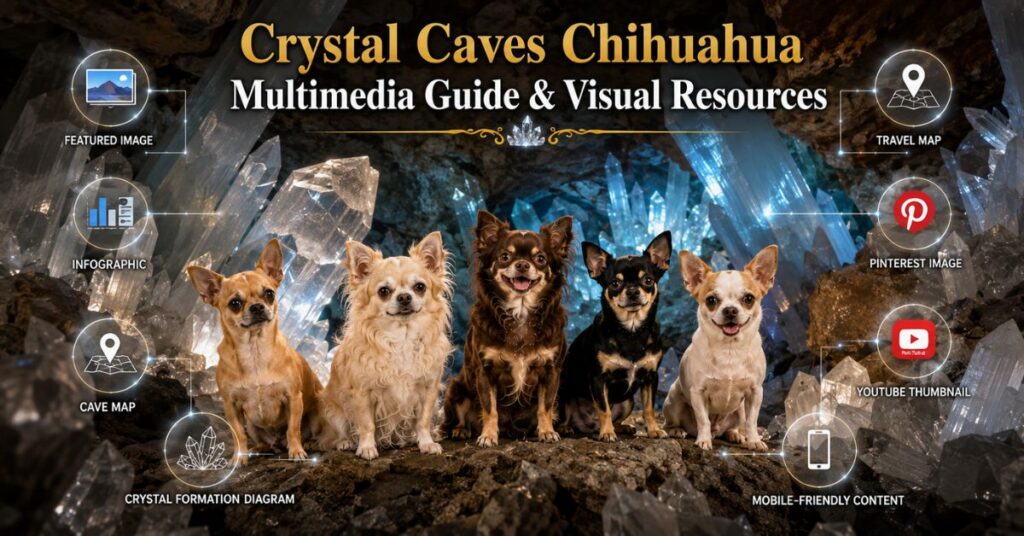 multimedia placement suggestions for crystal caves, chihuahua article