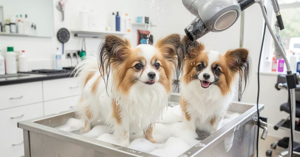 Papillon Pomeranian Mix| Complete Care and Breed Guide mix grooming guide